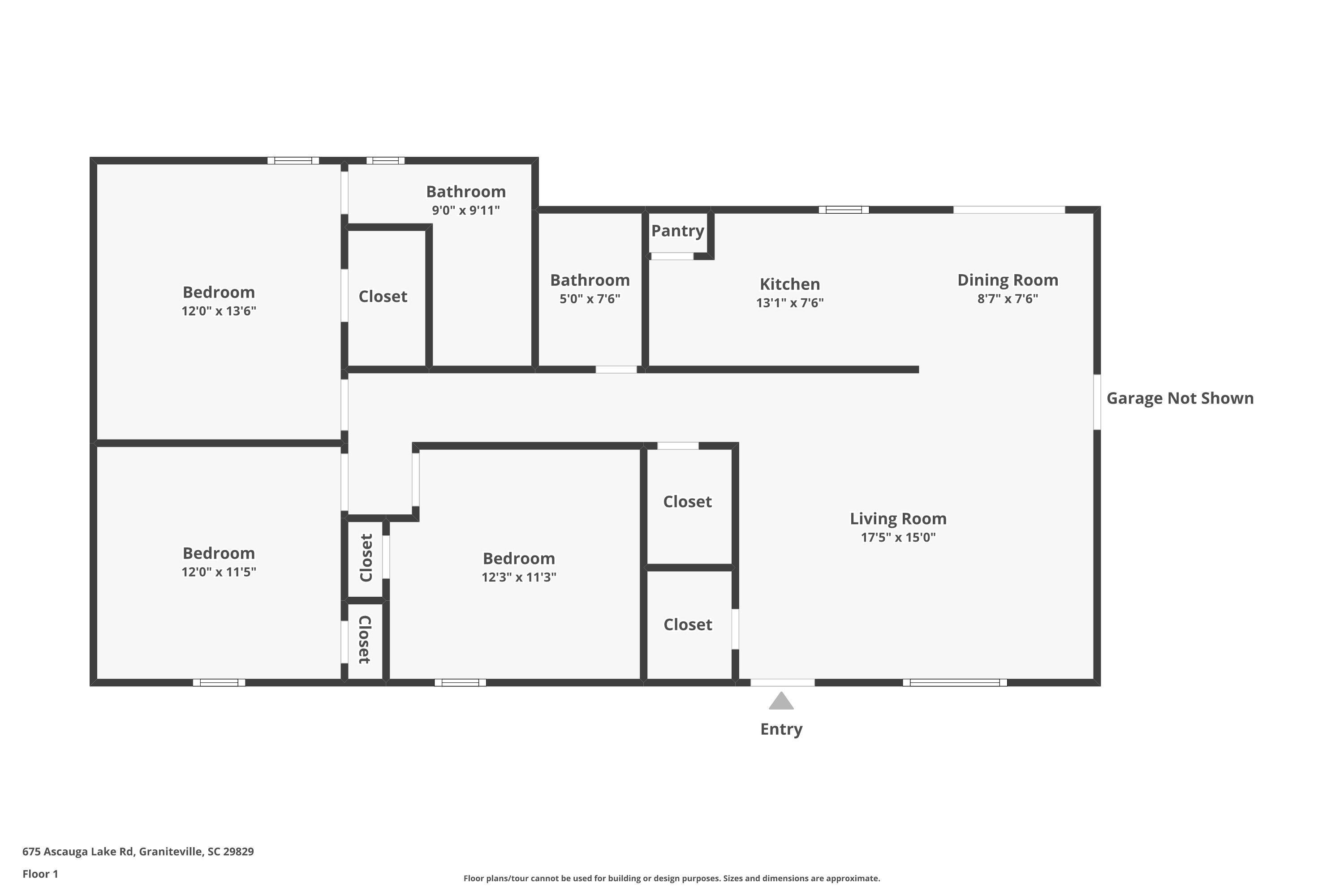 675 Ascauga Lake Road Graniteville, SC 29829 - Photo 21 of 21 Floor Plan!