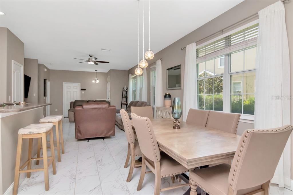 8880 Moonlit Meadows Loop Riverview, FL 33578 - Photo 13 of 43 a view of a dining room with furniture window and wooden floor