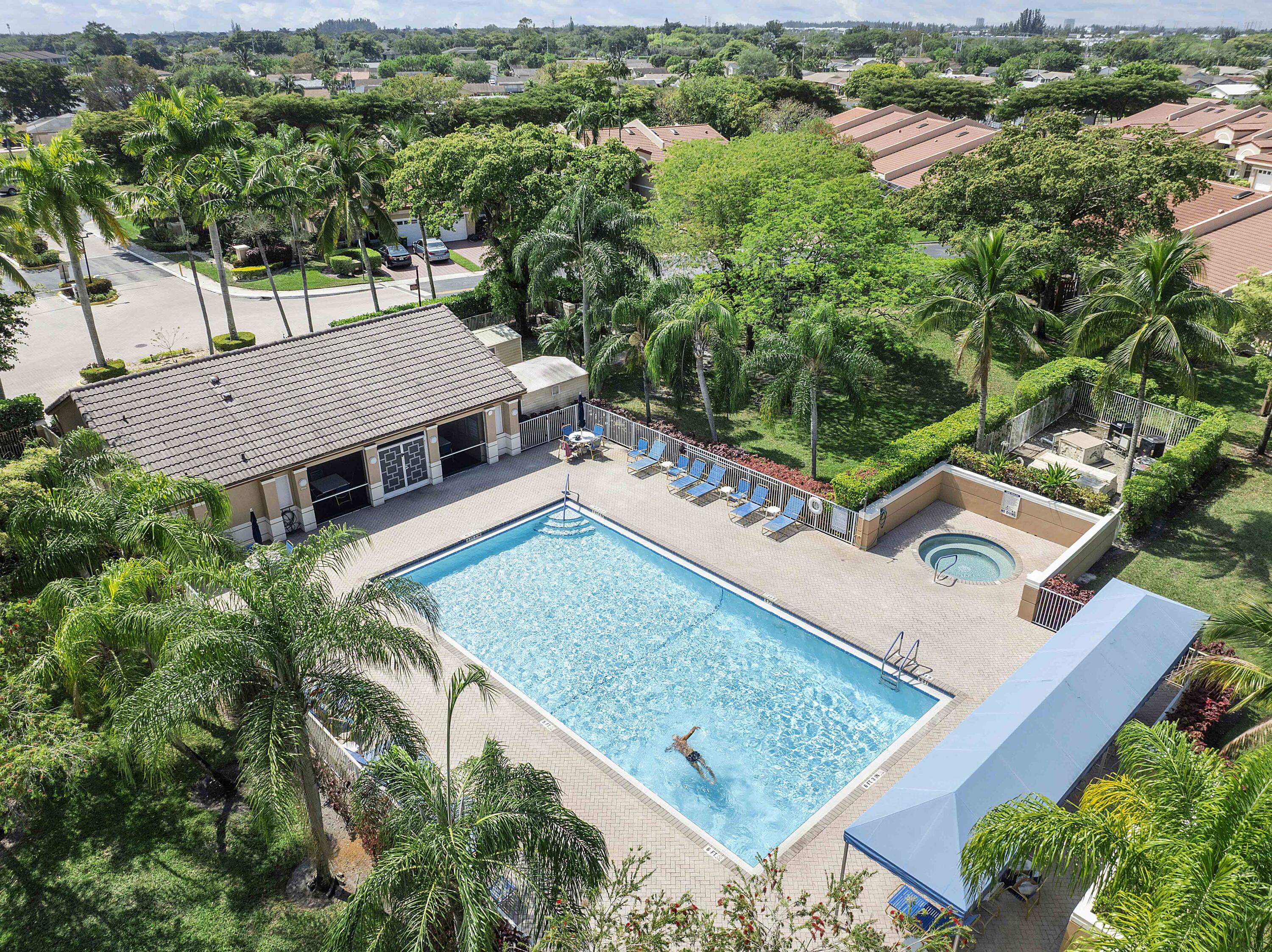 9705 Malvern Drive Tamarac, FL 33321 - Photo 6 of 29 an aerial view of a house with yard
