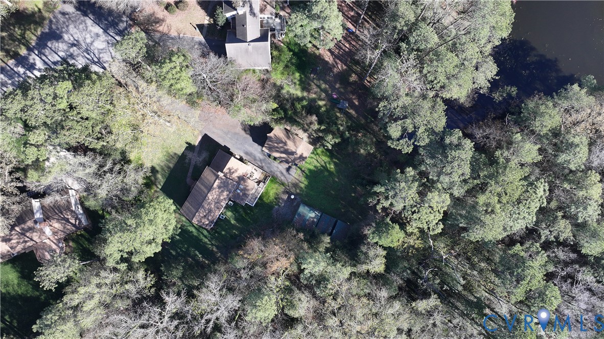 11716 Ivywood Road Chester, VA 23831 - Photo 36 of 38 a aerial view of residential house with outdoor space and trees all around