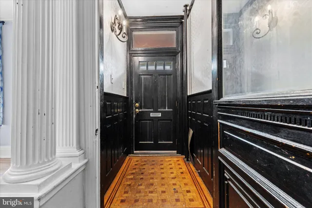 a close view of closet