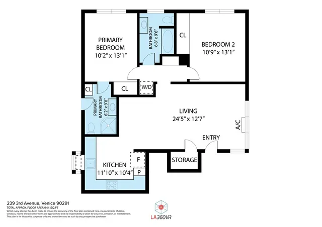 $4,995 | 239 1/2 3rd Avenue, Venice, CA 90291