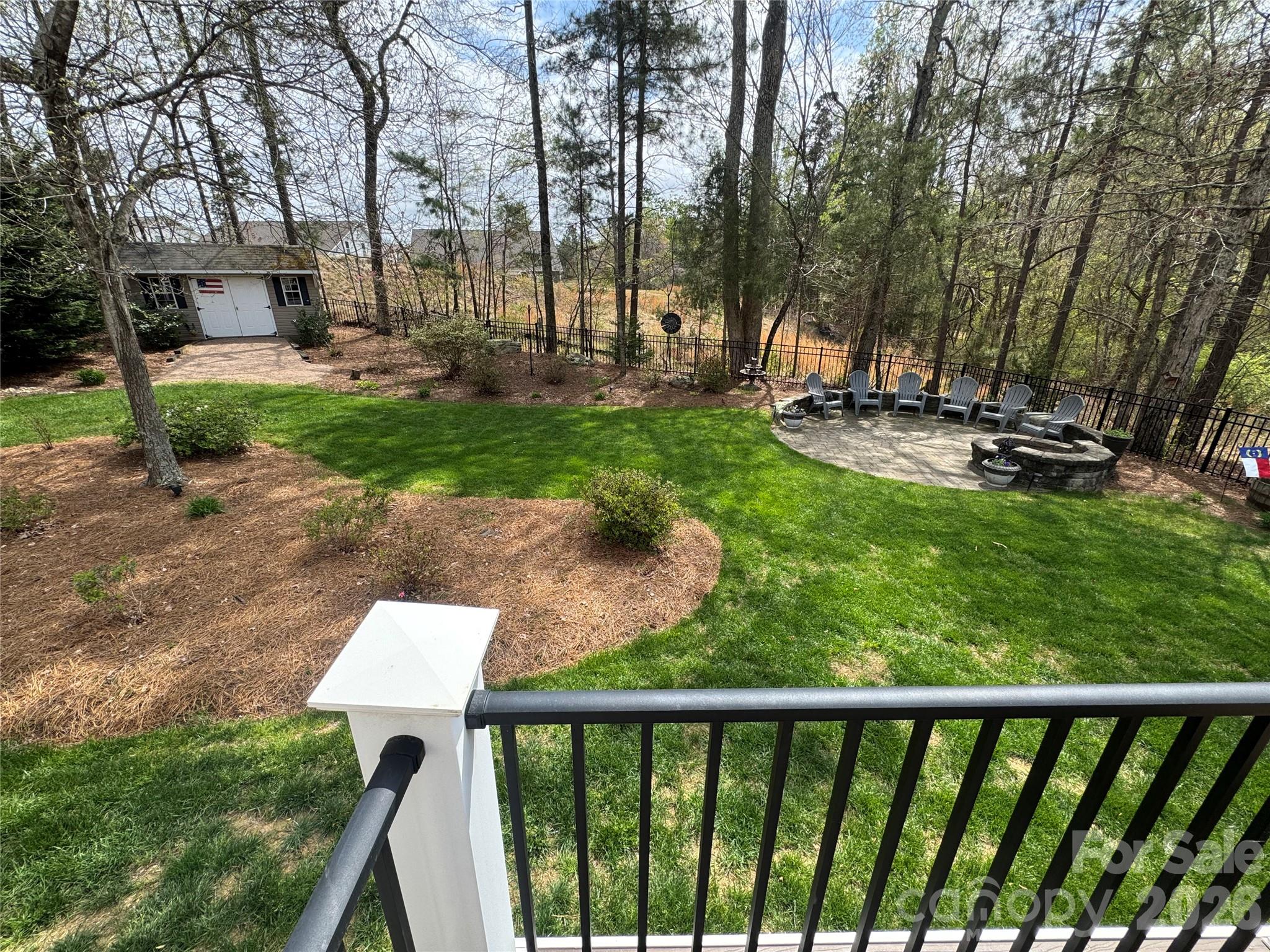 110 Burtons Barn Road Mooresville, NC 28115 - Photo 31 of 37 a view of a backyard with sitting area