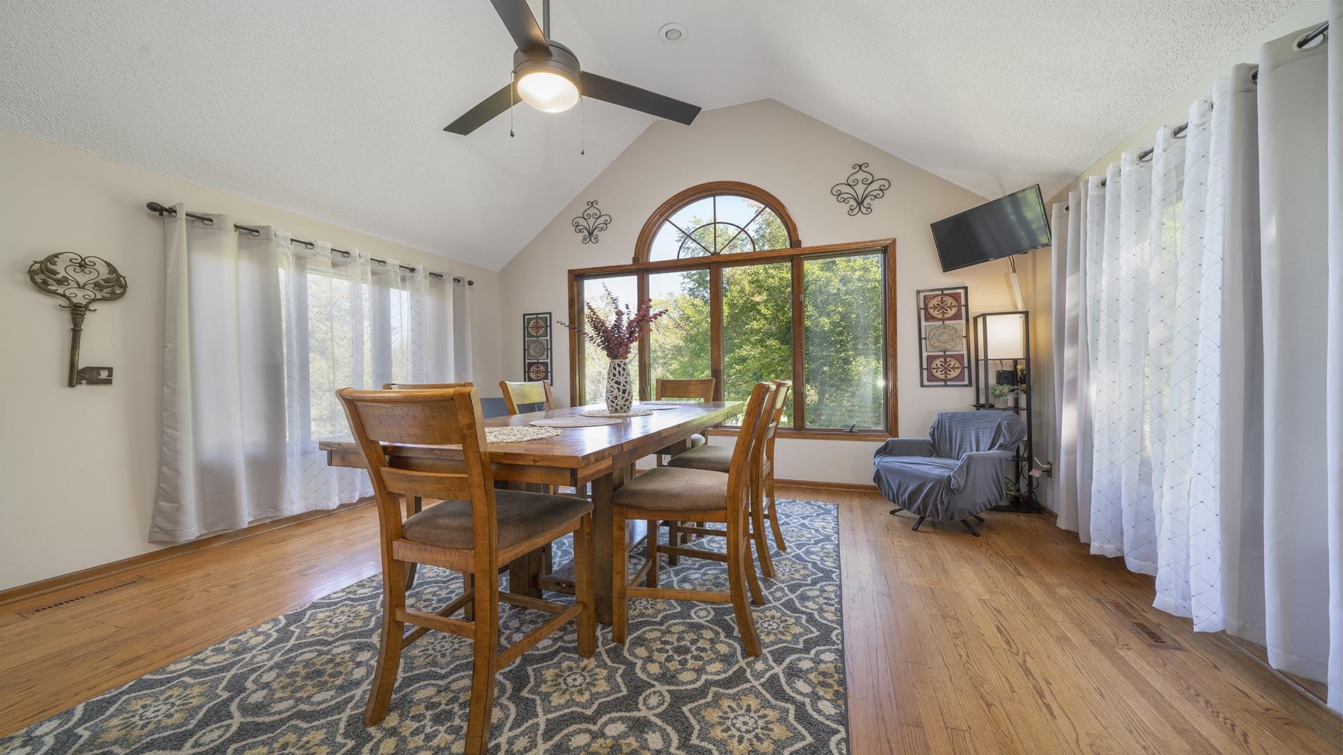 4432 Highway 2 Oregon, IL 61061 - Photo 25 of 49 a view of a dining room with furniture window and wooden floor