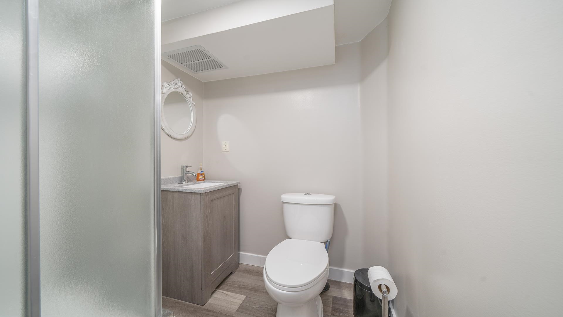 4432 Highway 2 Oregon, IL 61061 - Photo 37 of 49 a white toilet sitting next to a small bathroom