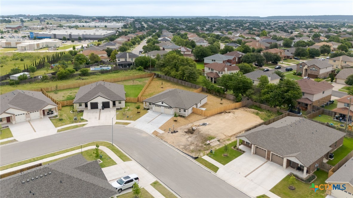 5222 Rose Gdn Loop Killeen, TX 76542 - Photo 22 of 25 an aerial view of a house with a big yard