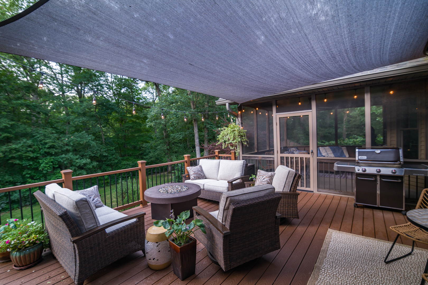6690 Little Galilee Road Clinton, IL 61727 - Photo 14 of 53 a view of a patio with couches chairs and backyard