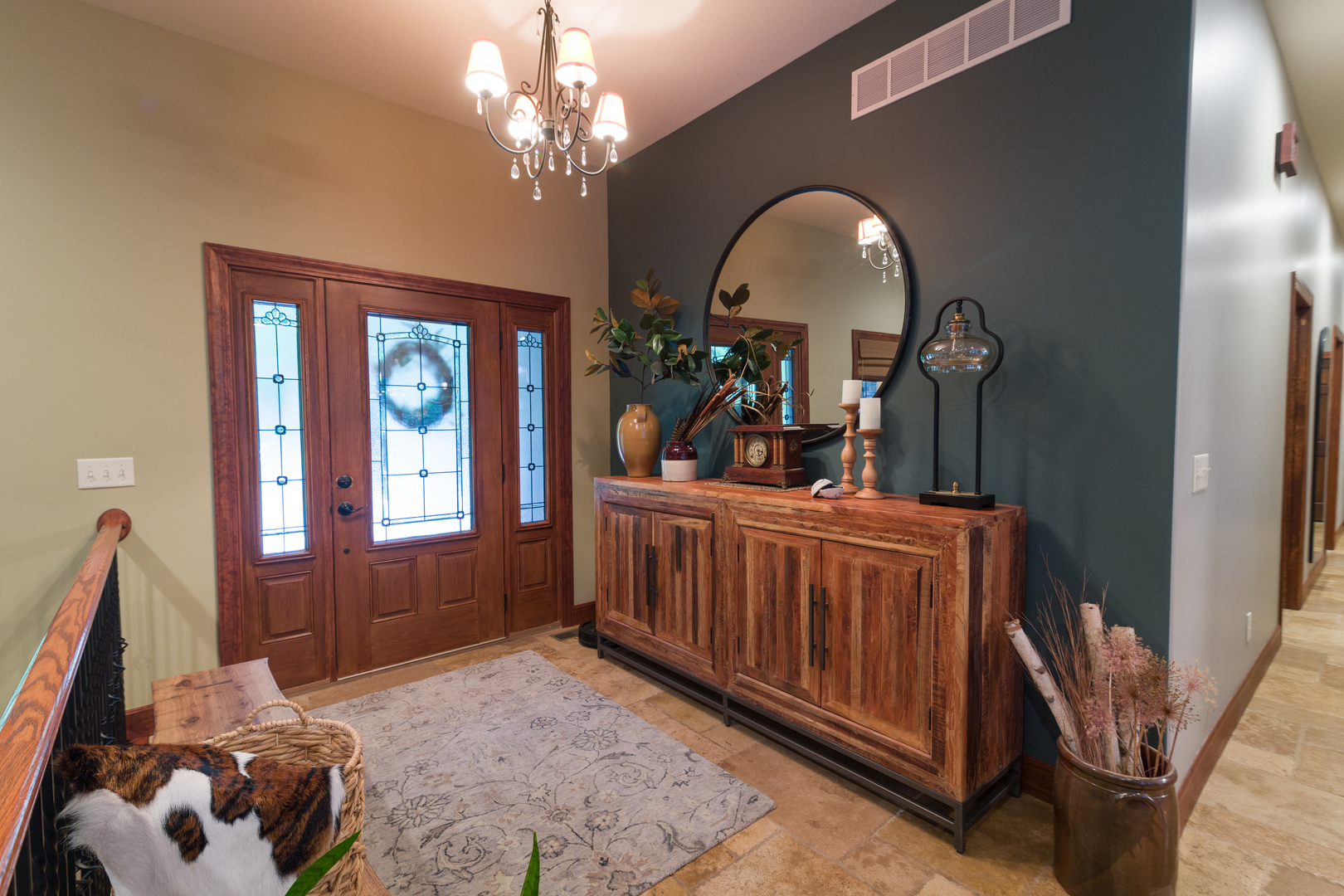 6690 Little Galilee Road Clinton, IL 61727 - Photo 21 of 53 a view of a bedroom with furniture and chandelier