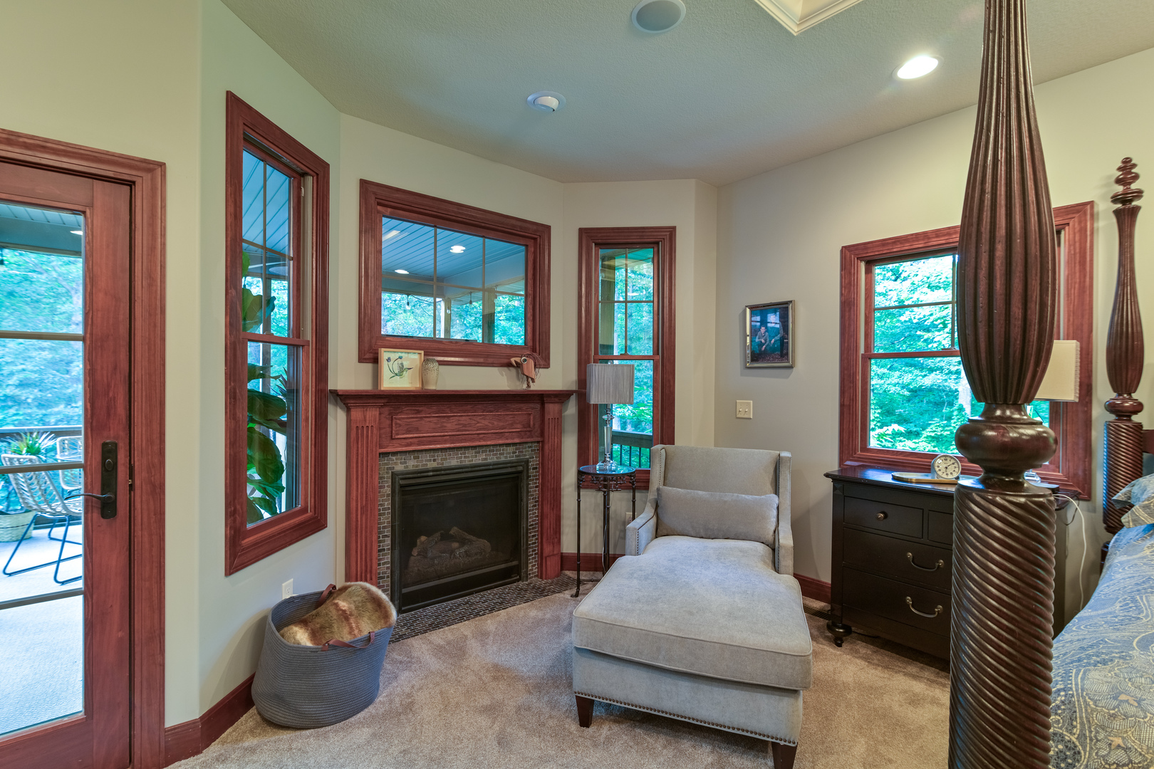 6690 Little Galilee Road Clinton, IL 61727 - Photo 32 of 53 a living room with furniture and a fireplace