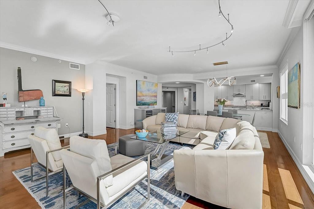 409 North Point Road, Unit 601 Osprey, FL 34229 - Photo 10 of 63 a living room with furniture and a table