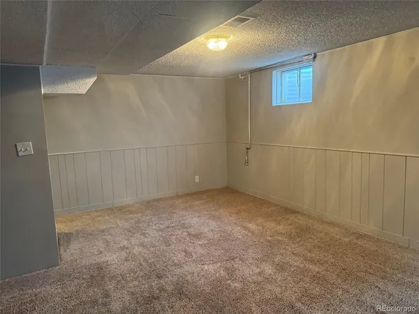 a view of a garage