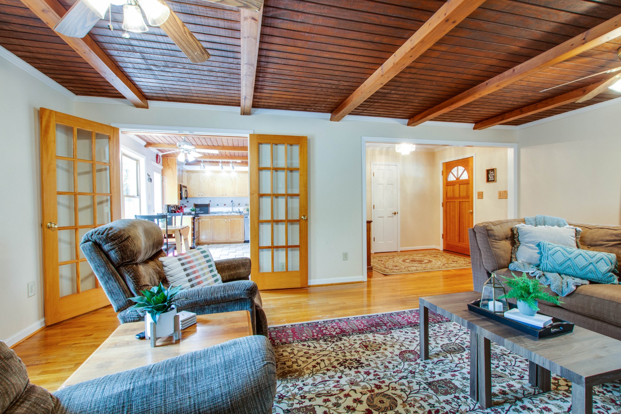 444 S Road Cottontown, TN 37048 - Photo 9 of 30 a living room with furniture and wooden floor