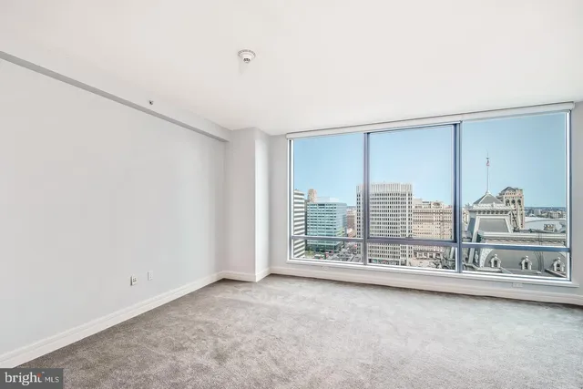 a view of an empty room