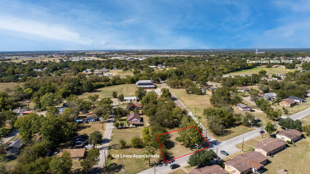 103 Bertha Street Wills Point, TX 75169 - Photo 6 of 6 an aerial view of a city with lots of residential buildings