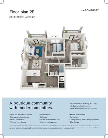 $699,000 | 10 Somerset Avenue, Unit 402, Winthrop, MA 02152