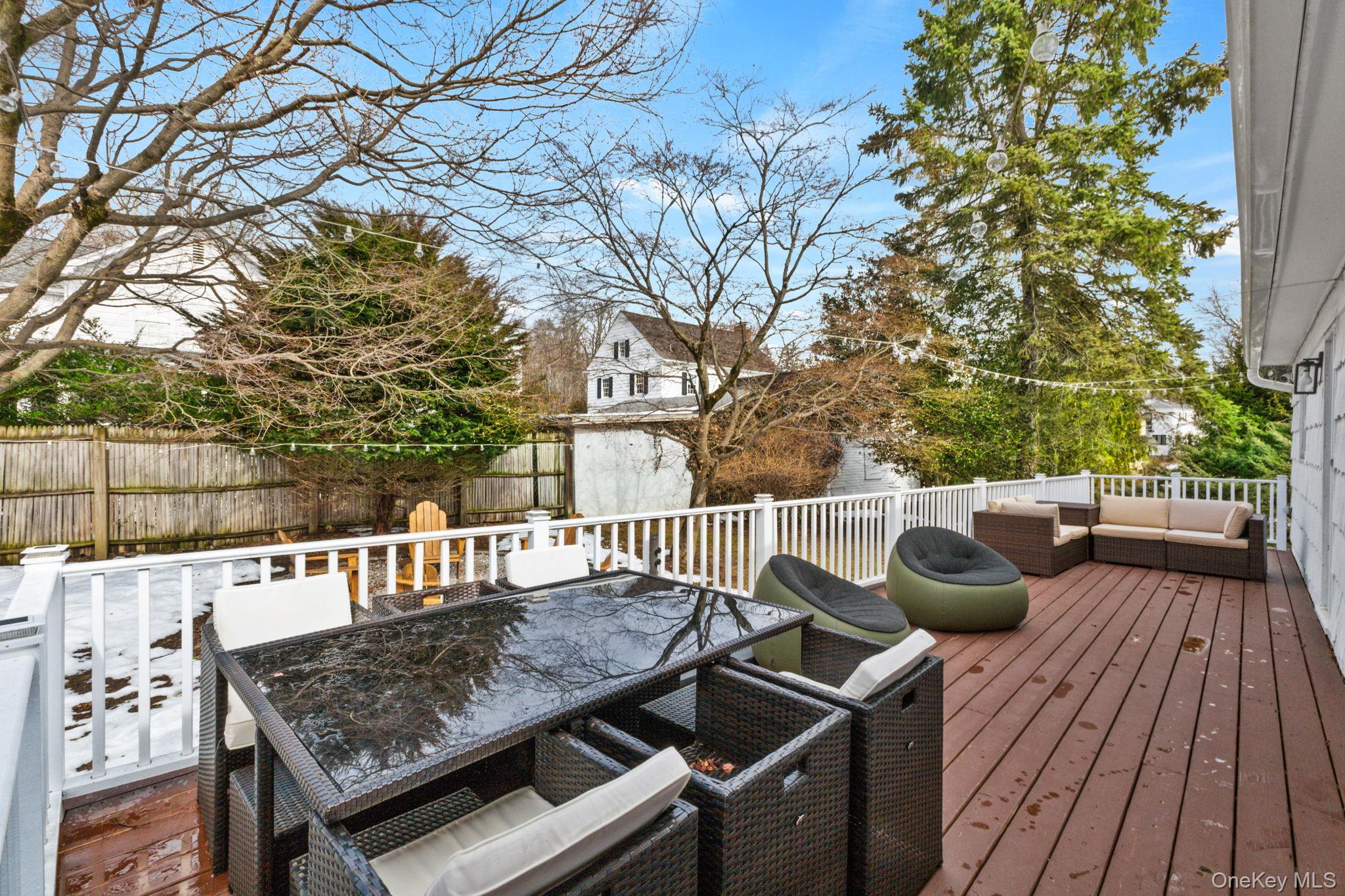 15 Meadow Place Rye, NY 10580 - Photo 33 of 39 Deck overlooking the backyard with plenty of room for entertaining and enjoying the outdoors.