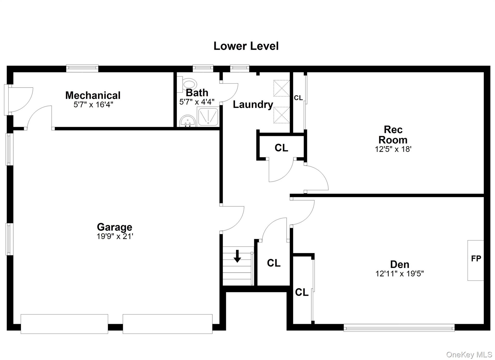 15 Meadow Place Rye, NY 10580 - Photo 39 of 39 Lower-Level Floor Plan