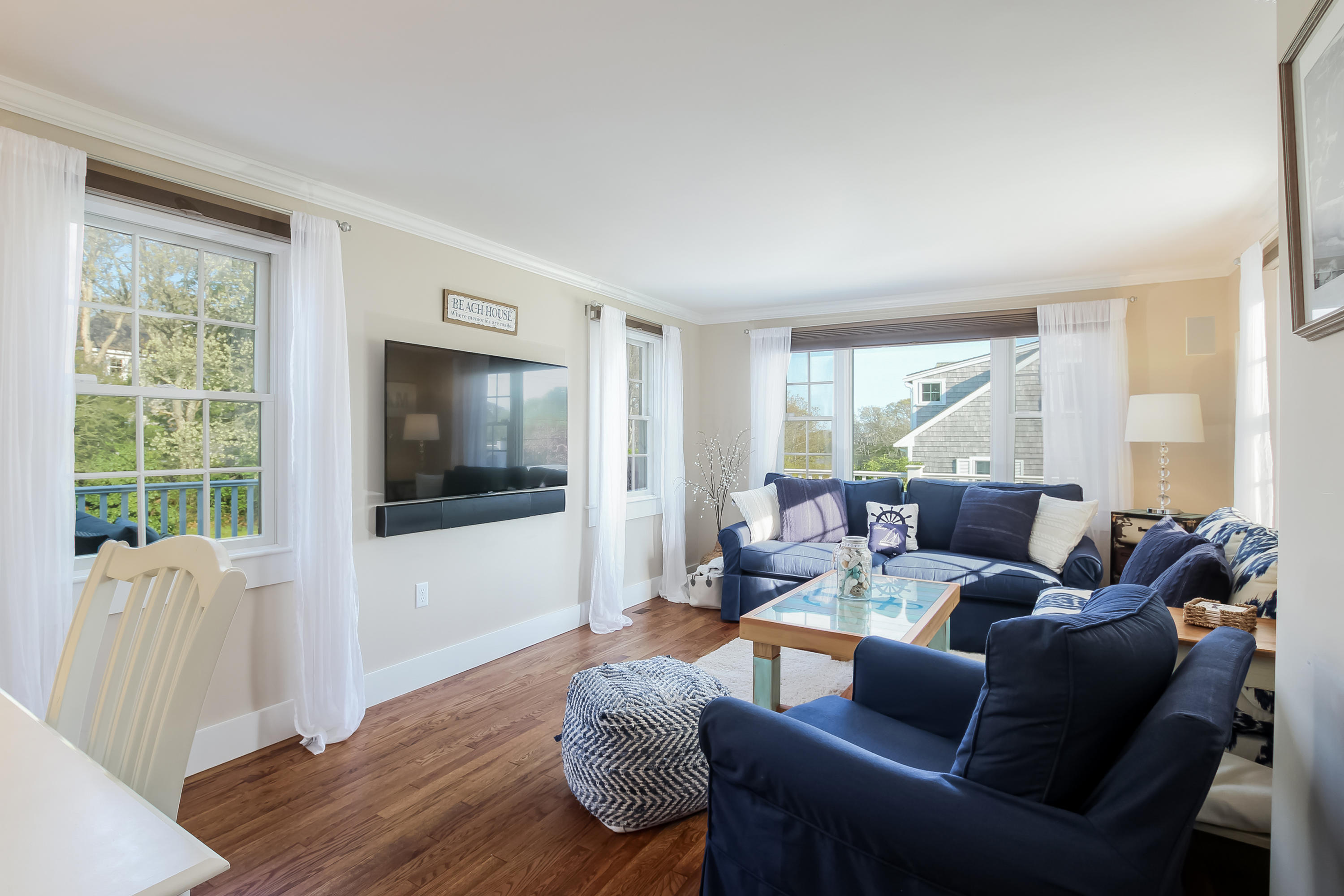 15 Colonial Way Harwich Port, MA 02646 - Photo 14 of 28 a living room with furniture and a flat screen tv