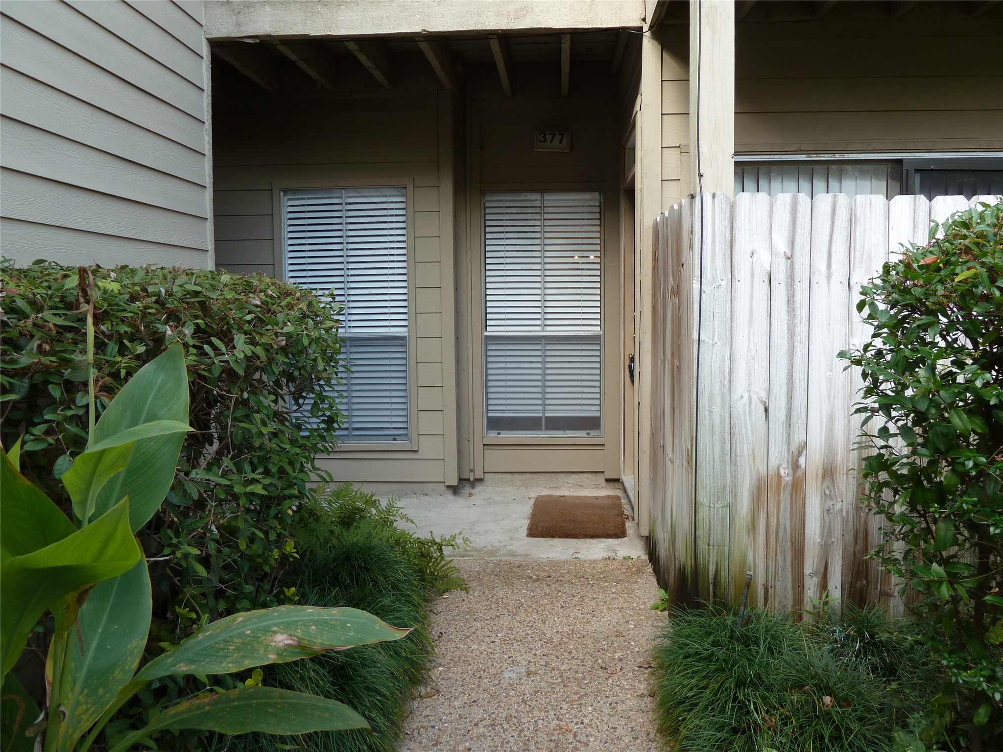 2100 Tanglewilde Street, Unit 377 Houston, TX 77063 - Photo 2 of 10 Sidewalk to front door