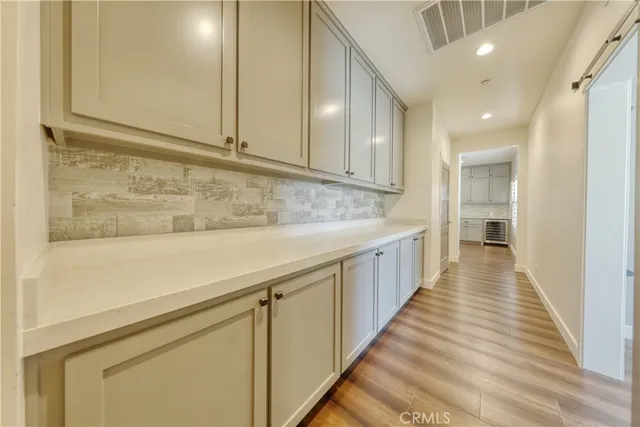 a view of a balcony with an outdoor space