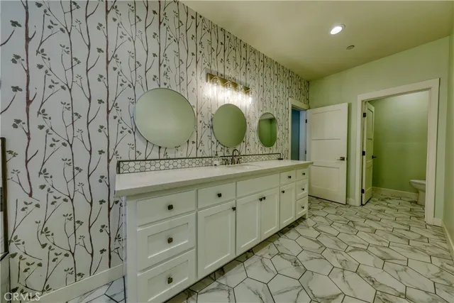 an aerial view of residential house with outdoor space