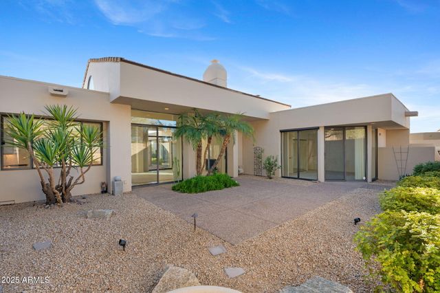 a view of a road with a yard