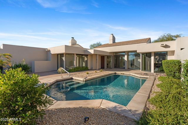 a view of a dry yard with a tree