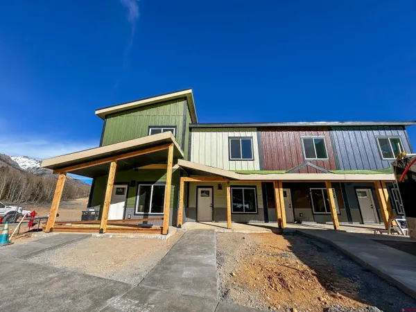 a view of a house with sitting area