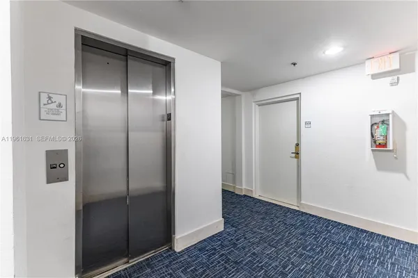 a view of an empty room
