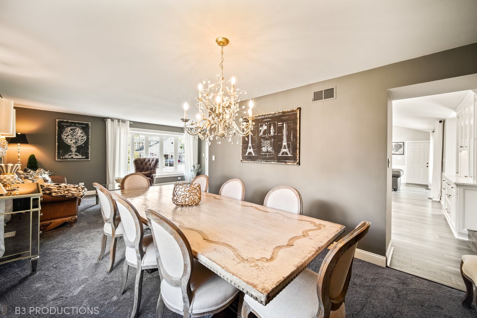 238 Larch Road Frankfort, IL 60423 - Photo 12 of 27 a view of a dining room with furniture and chandelier