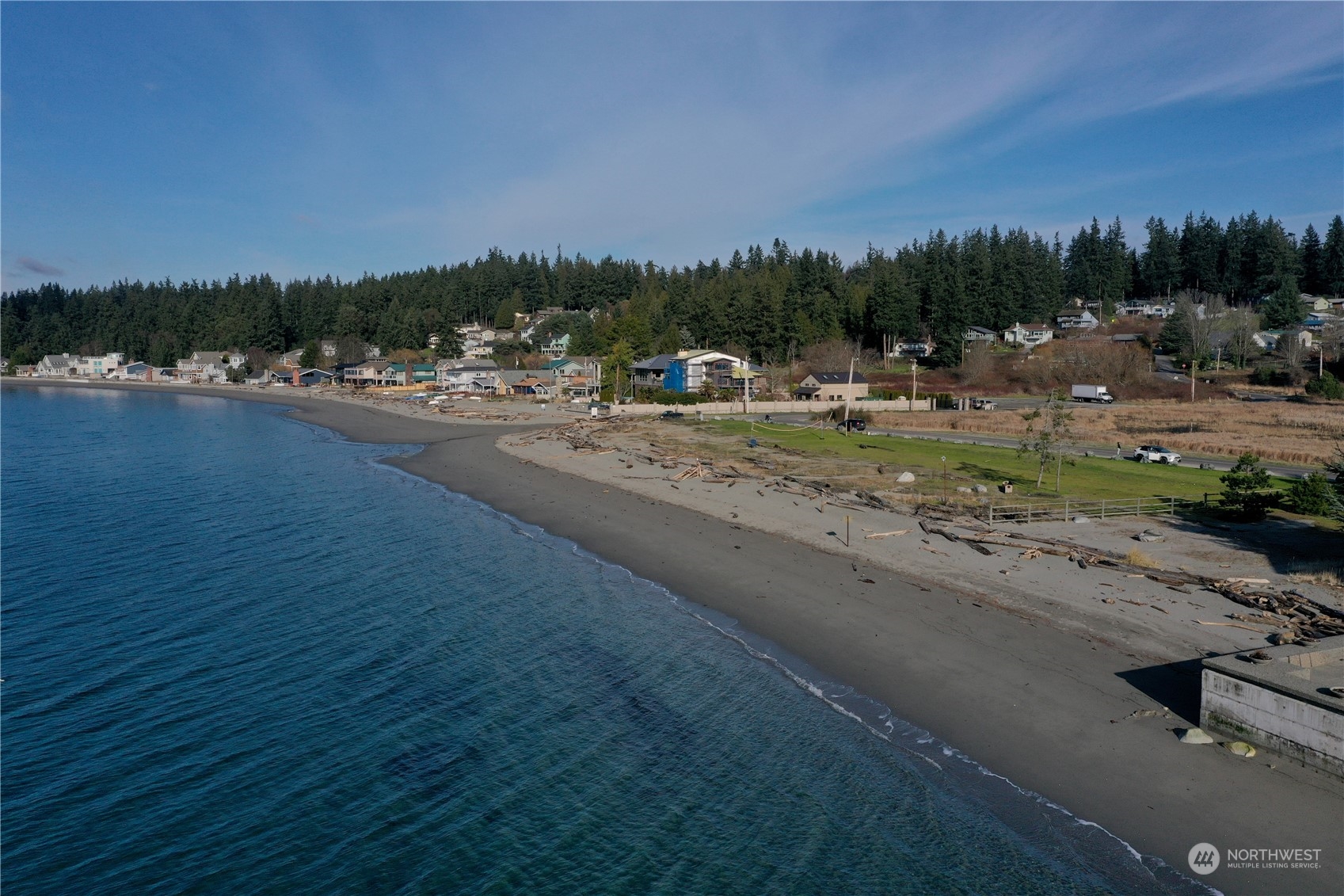 6018 Wahl Road Freeland, WA 98249 - Photo 18 of 27 a view of a lake with houses