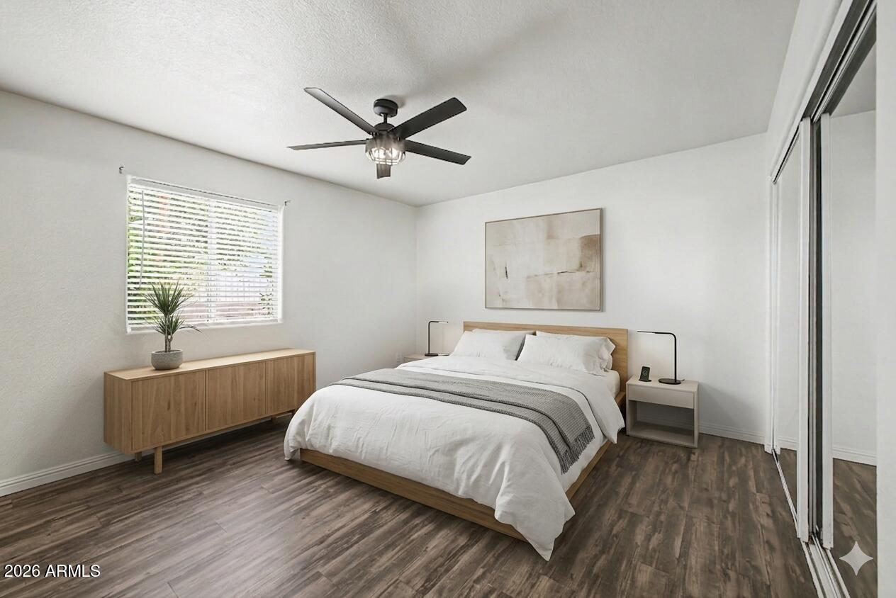 2121 West Royal Palm Road, Unit 1097 Phoenix, AZ 85021 - Photo 10 of 26 Primary Bedroom Virtual Stage
