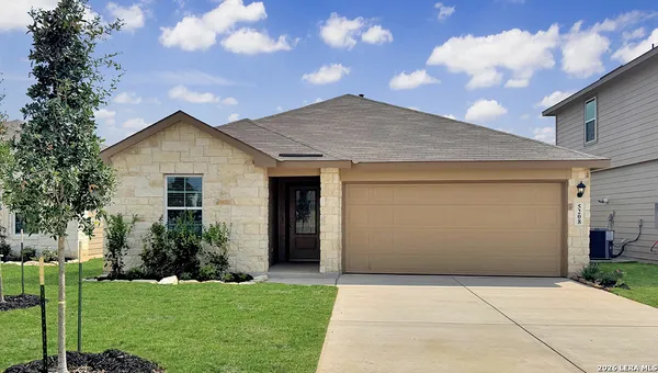 a front view of house with yard