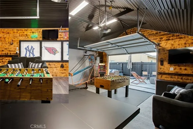 a outdoor space with patio furniture