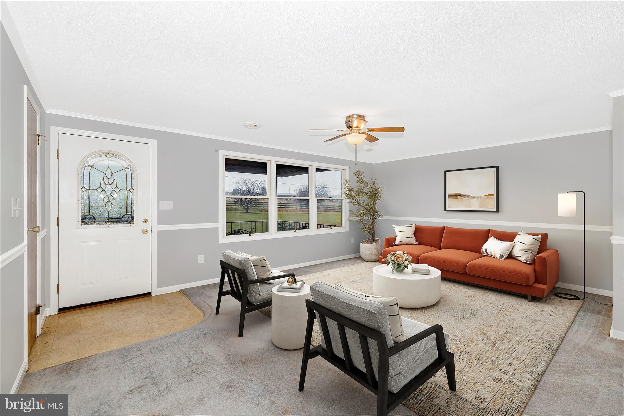 14069 Hoovers Mill Road Rocky Ridge, MD 21778 - Photo 12 of 63 Living Room Virtually Staged