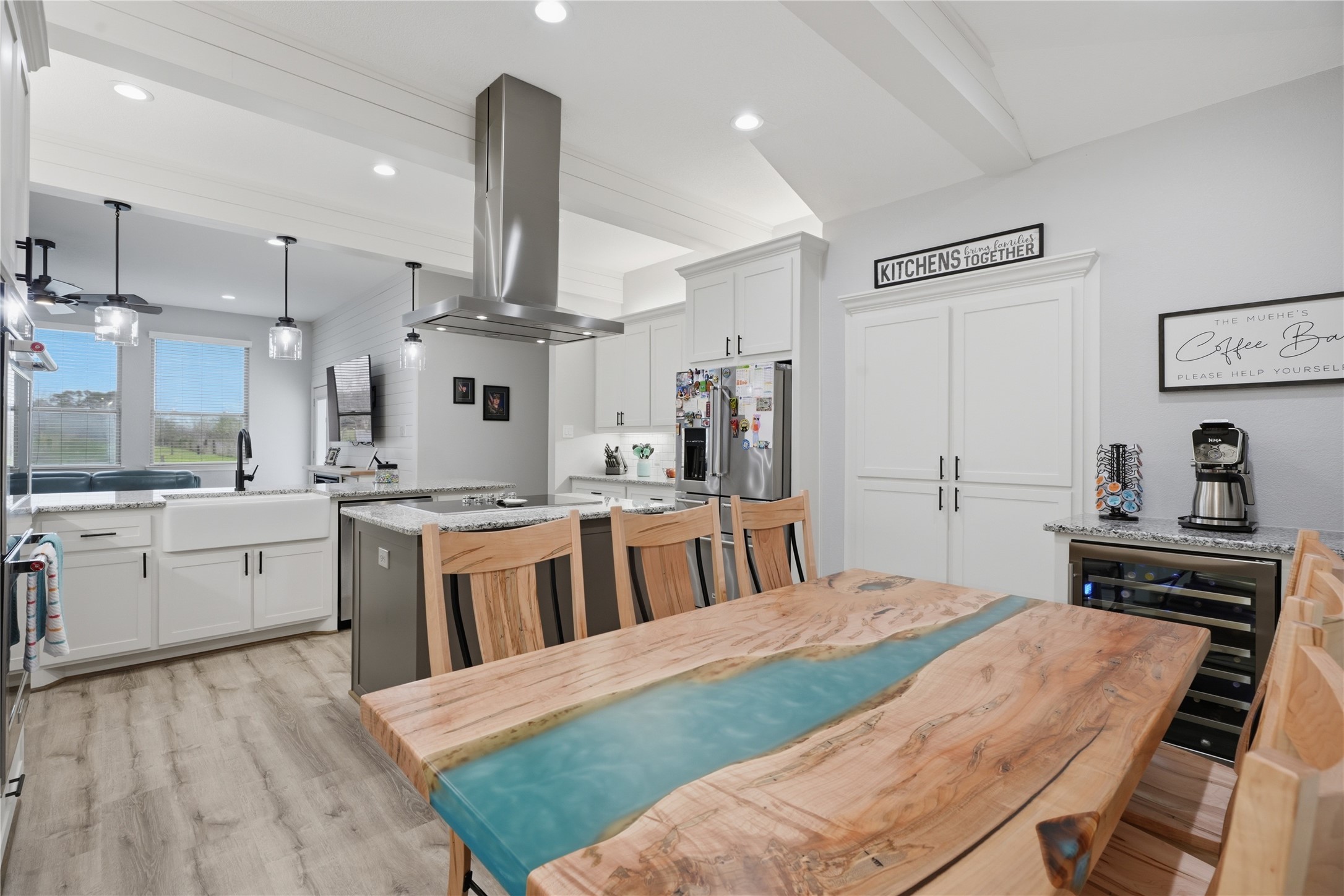 615 Lilley Road Alvin, TX 77511 - Photo 13 of 42 Dry bar/coffee bar with built-in Zephyr wine/beverage fridge.