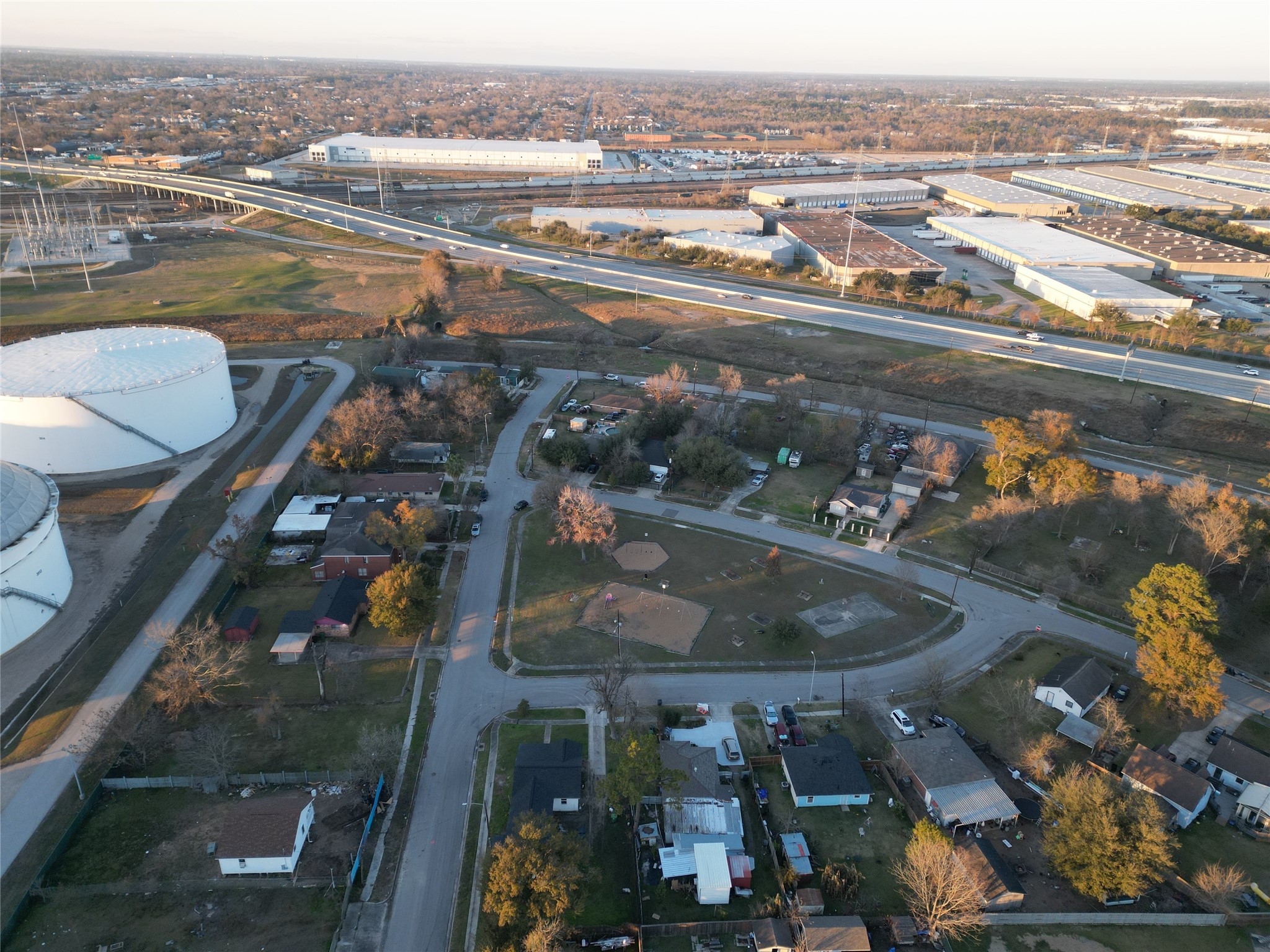 8502 Killene Street Houston, TX 77029 - Photo 4 of 7 an aerial view of a city
