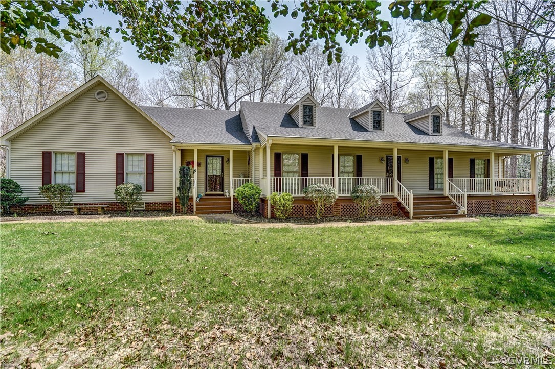View of the front of the house showing Modified Ra