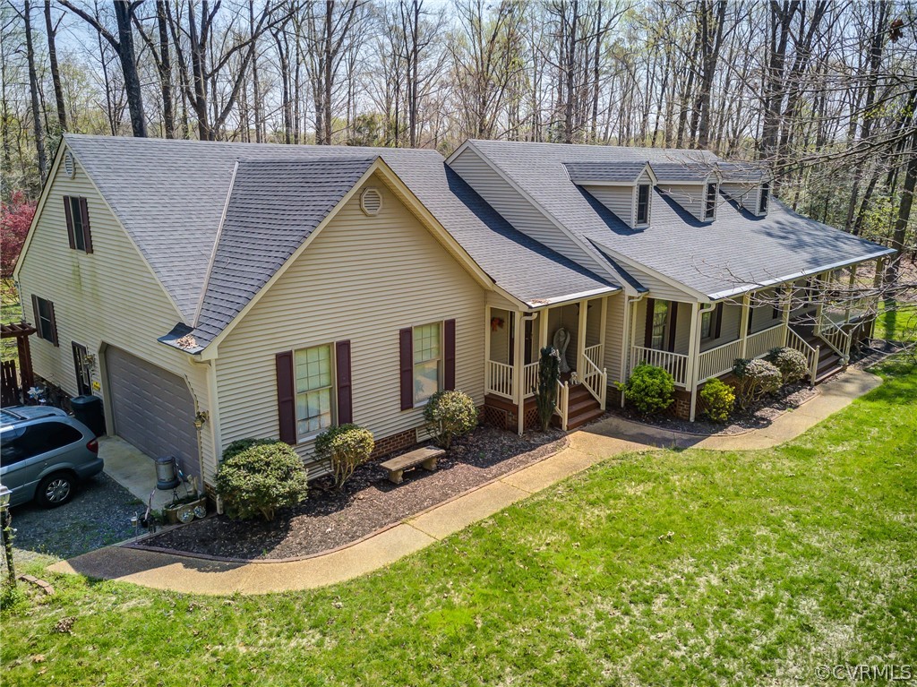 9620 Old Forge Road Providence Forge, VA 23140 - Photo 2 of 39 Elevated end view of the front of the house that s
