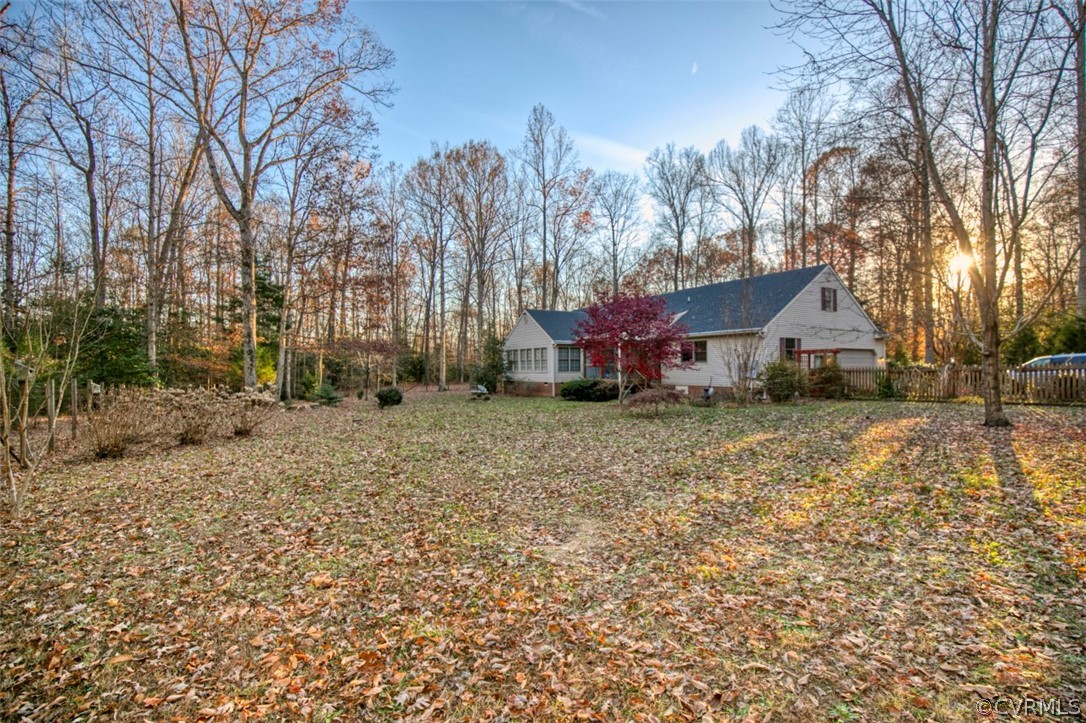 9620 Old Forge Road Providence Forge, VA 23140 - Photo 35 of 39 View of rear of house looking from expansive back