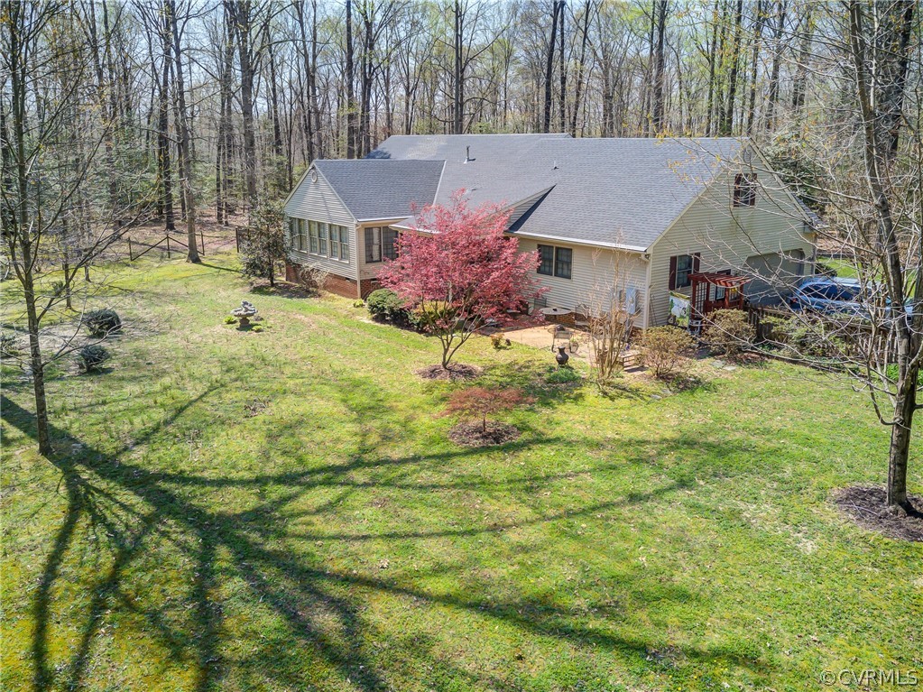 9620 Old Forge Road Providence Forge, VA 23140 - Photo 4 of 39 Aerial View of the Rear of the House showing expan