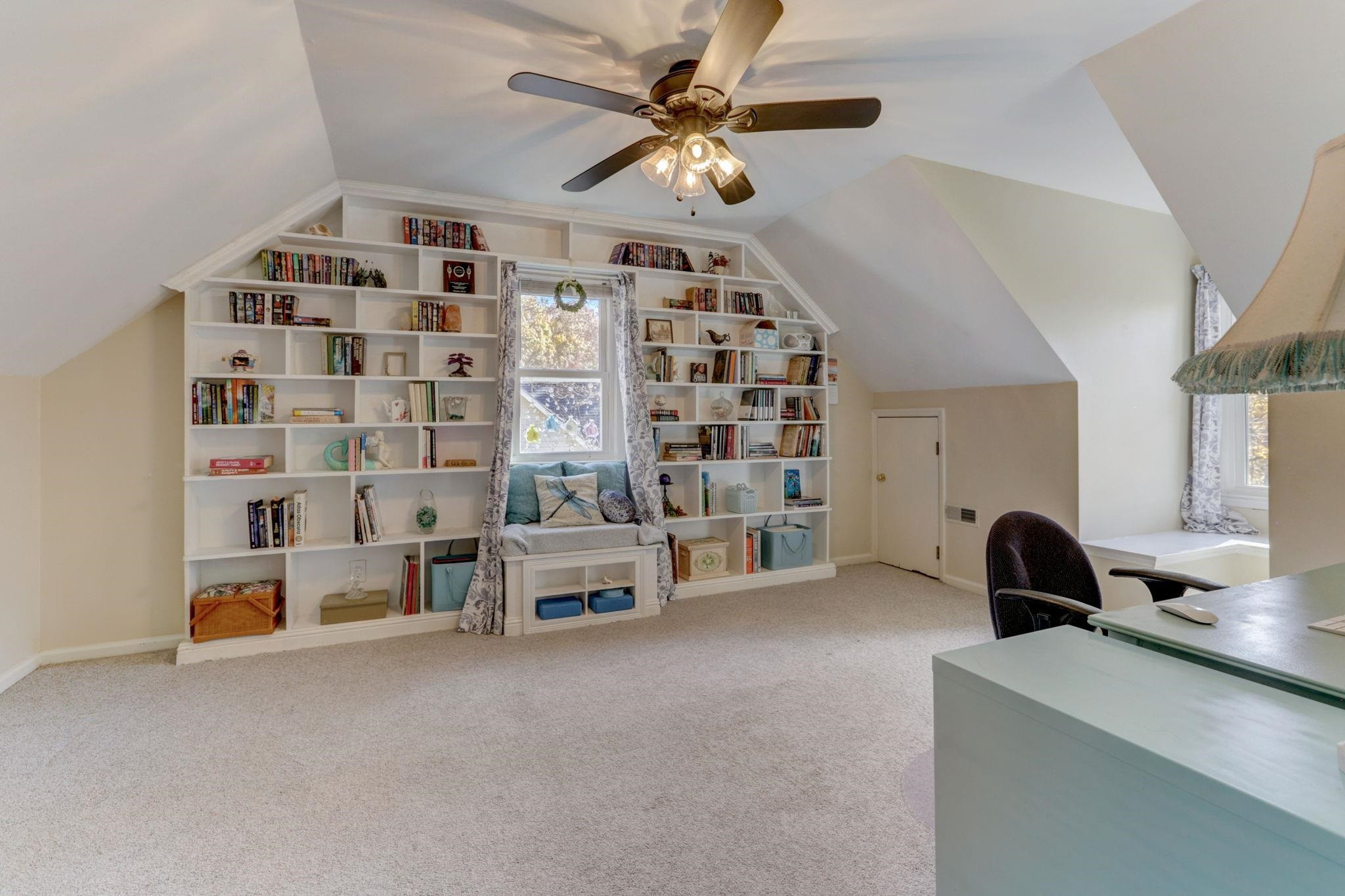 3 Danforth Place Durham, NC 27712 - Photo 33 of 38 a view of workspace with furniture and gym equipment