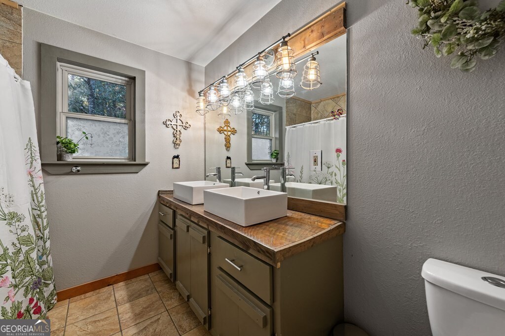90 Hay Lane Morganton, GA 30560 - Photo 21 of 77 a bathroom with a sink toilet and mirror