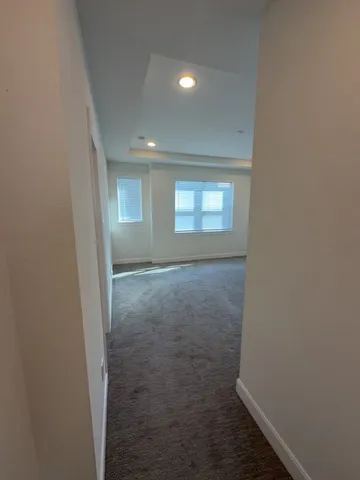 a view of hallway with window