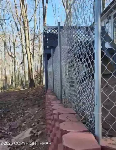 a view of a lake with a city view