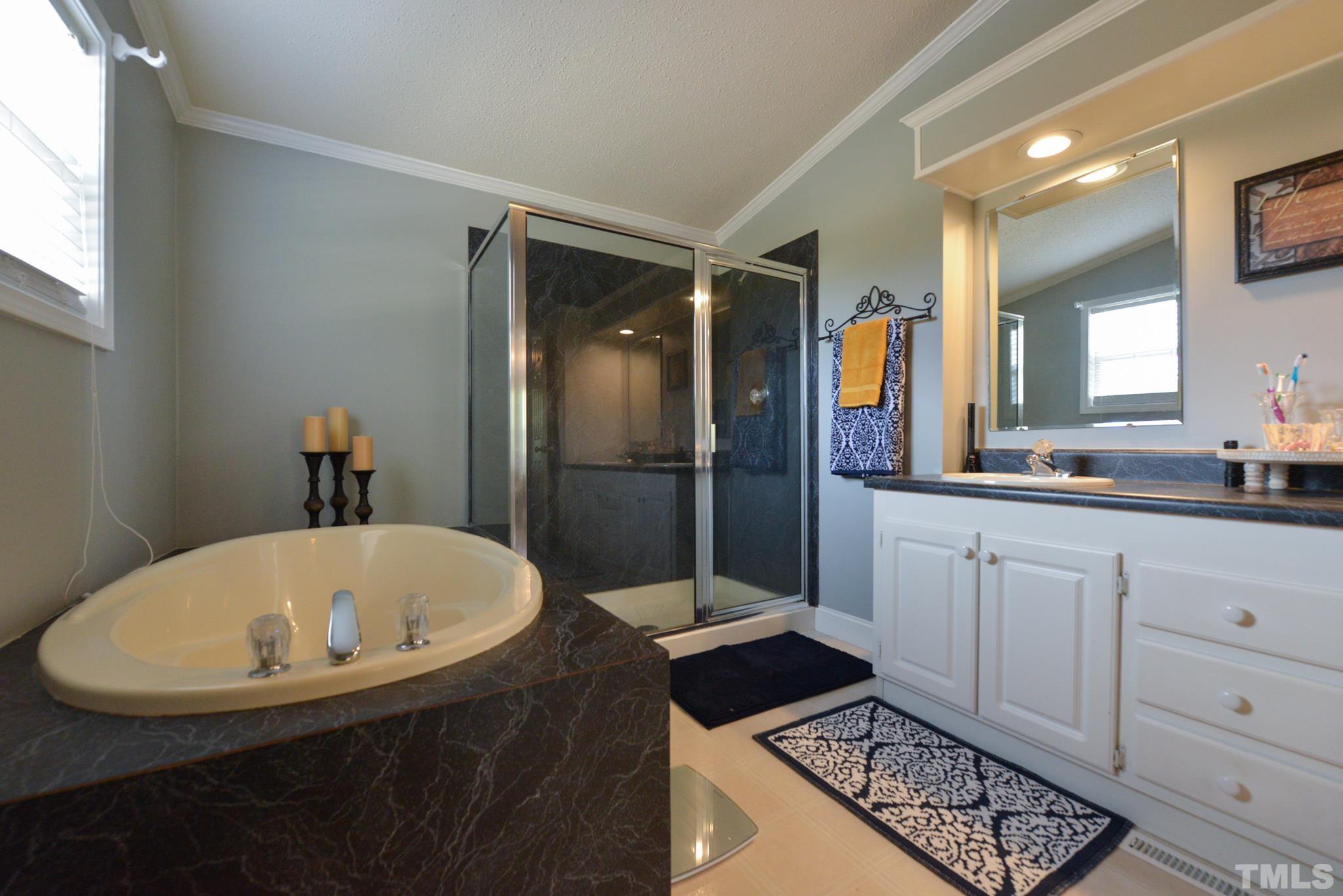 7175 Driver Road Zebulon, NC 27597 - Photo 15 of 30 a bathroom with a sink and a mirror