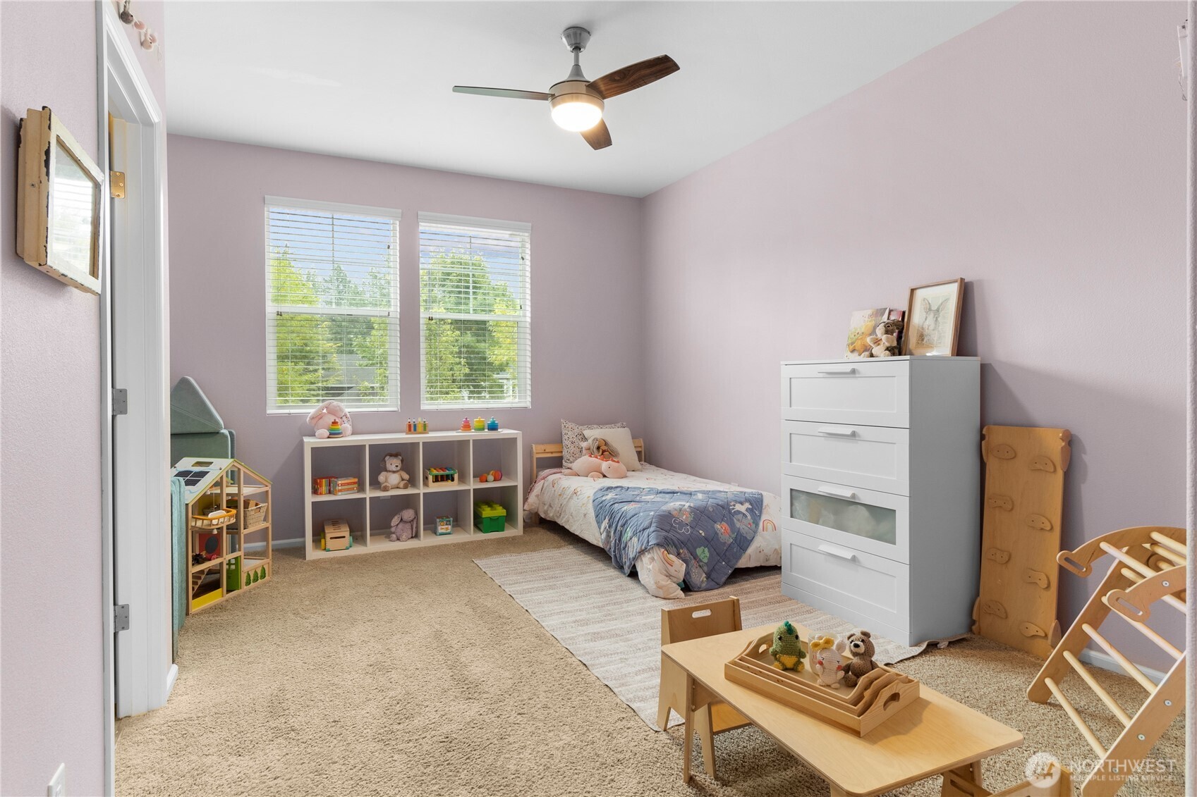 3923 Jett Lane Lacey, WA 98516 - Photo 23 of 40 a bedroom with a bed and a window