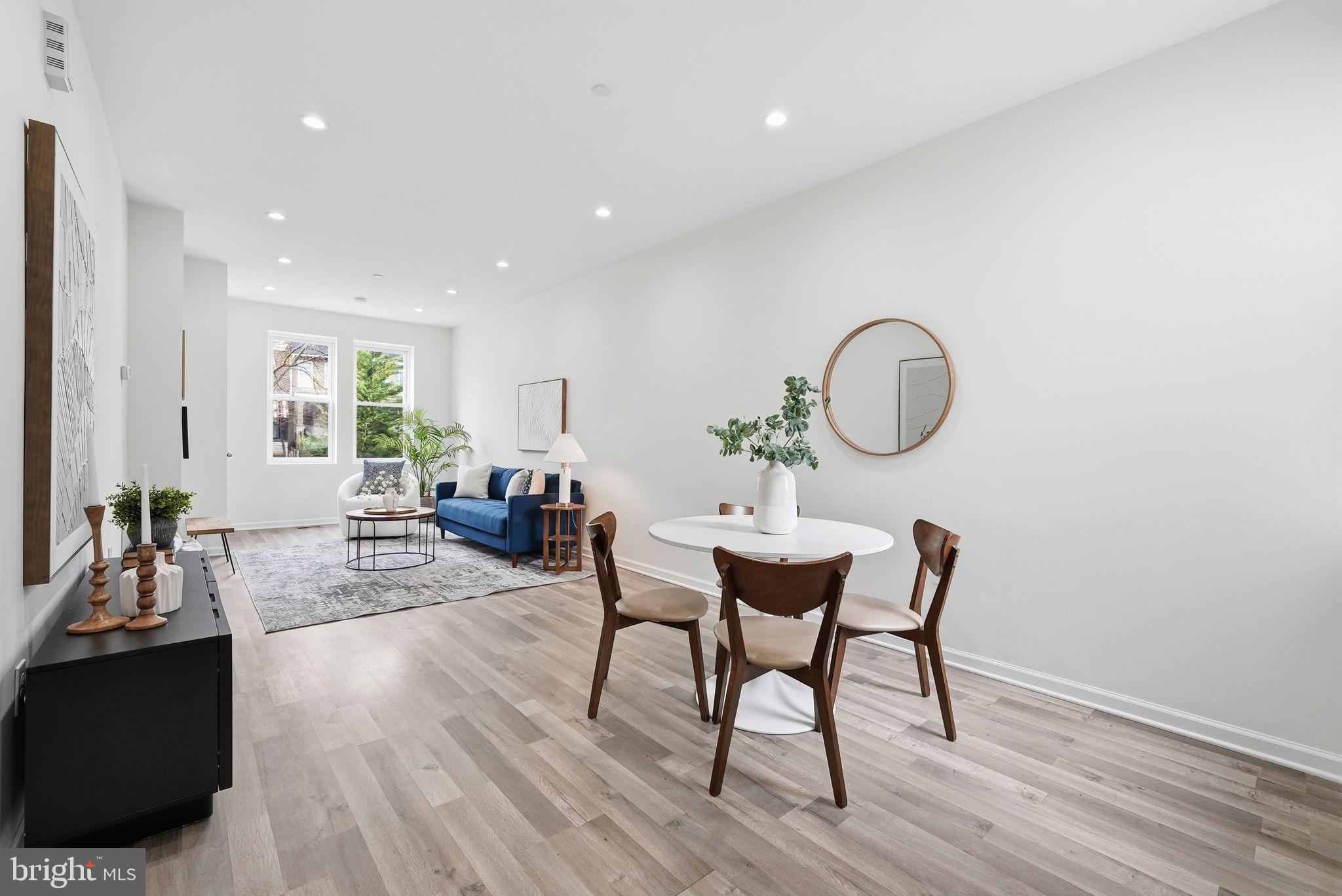 2121 4th Street Northeast, Unit 1 Washington, DC 20002 - Photo 4 of 34 Open living and dining space