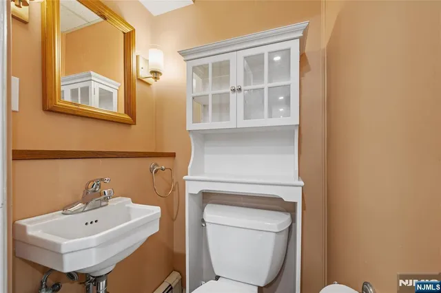 a bathroom with a sink and a toilet
