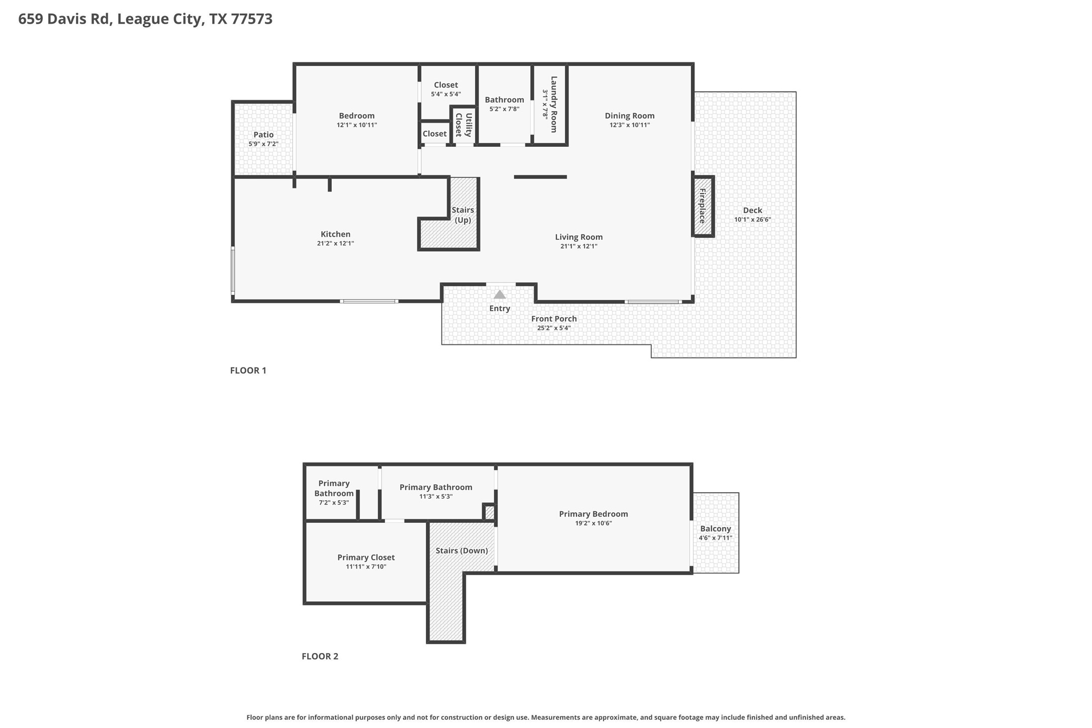 659 Davis Road League City, TX 77573 - Photo 27 of 29 Both Floors Combined
